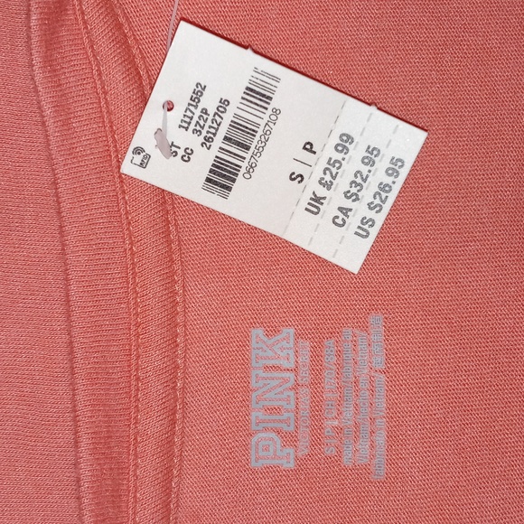 🆕️ 🖤PINK VS🖤 - Peach "Pink" S/S Tee - Picture 3 of 7